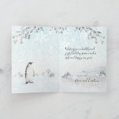 Cartes Pour Fêtes Annuelles Snowy Icy Arctic (Intérieur)