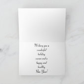 Cartes Pour Fêtes Annuelles Snowy San Francisco Peaks Custom Inside Salutation (Intérieur)