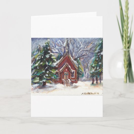 Cartes Pour Fêtes Annuelles Snowy Wintry (Devant)