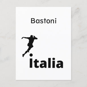 Cartes Pour Fêtes Annuelles Soccer Italie, personnalisable