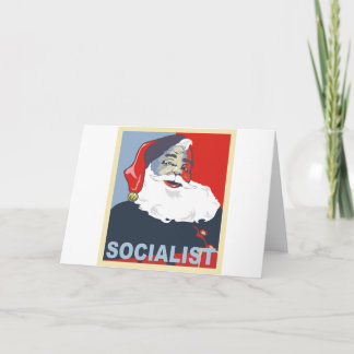 Cartes Pour Fêtes Annuelles socialiste père Noël
