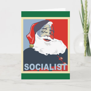 Cartes Pour Fêtes Annuelles socialiste père Noël