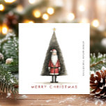 Cartes Pour Fêtes Annuelles Société de Noël minimaliste du Père Noël<br><div class="desc">Surprenez et apportez la joie à vos proches et rendez la fête inoubliable. Pour plus de personnalisation,  cliquez sur le lien "customiser plus" et utilisez notre outil de conception pour modifier ce modèle.</div>