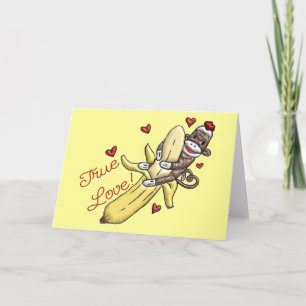 Cartes Pour Fêtes Annuelles Sock Monkey Valentine Merchandise