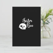 Cartes Pour Fêtes Annuelles Sœur Boo Halloween (Debout devant)