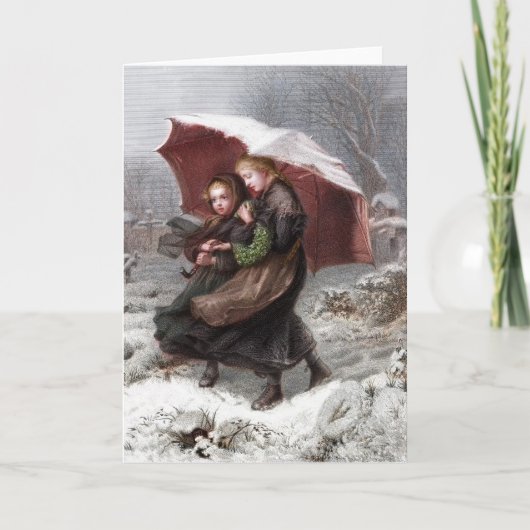 Cartes Pour Fêtes Annuelles Soeur en hiver (Devant)