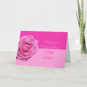 Cartes Pour Fêtes Annuelles Soeur Heureuse Sainte-Valentin Rose
