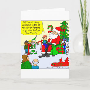 Cartes Pour Fêtes Annuelles soeur x16 transmettant une vidéo gaz sur internet.