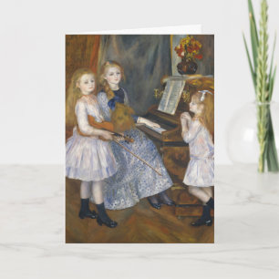 Cartes Pour Fêtes Annuelles Sœurs musicales Renoir de style cottagecore Art vi