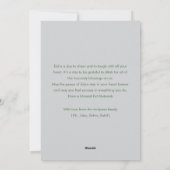 Cartes Pour Fêtes Annuelles Soft Sage Floral Eid Mubarak Family Photo Card  (Dos)