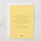 Cartes Pour Fêtes Annuelles Soft Yellow Eid Mubarak Card with Islamic Arch (Dos)