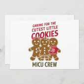 Cartes Pour Fêtes Annuelles Soins Pour Les Plus Mignons Petits Biscuits Infirm (Devant / Derrière)