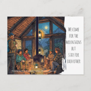 Cartes Pour Fêtes Annuelles Soirée au Sherpa Lodge Région Mt. Everest