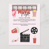 Cartes Pour Fêtes Annuelles Soirée cinéma de la Saint Valentin (Devant)
