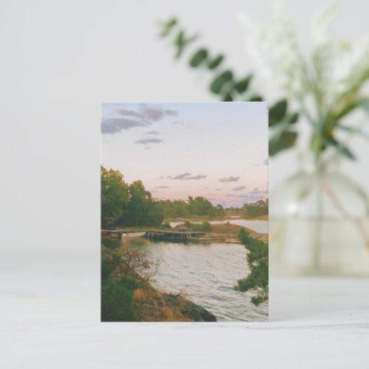 Cartes Pour Fêtes Annuelles Soirée dans l'archipel suédois (Debout devant)