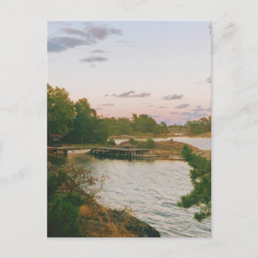 Cartes Pour Fêtes Annuelles Soirée dans l'archipel suédois (Devant)