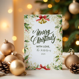 Cartes Pour Fêtes Annuelles Soirée de Noël à Holly Bells