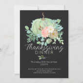 Cartes Pour Fêtes Annuelles Soirée de Thanksgiving citrouille (Devant)