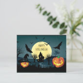 Cartes Pour Fêtes Annuelles Soirée d'Halloween, Carnaval, Tendance (Debout devant)