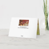 Cartes Pour Fêtes Annuelles Soirée Thanksgiving (Dos)