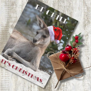 Cartes Pour Fêtes Annuelles Sois froid C'est Noël Kangaroo