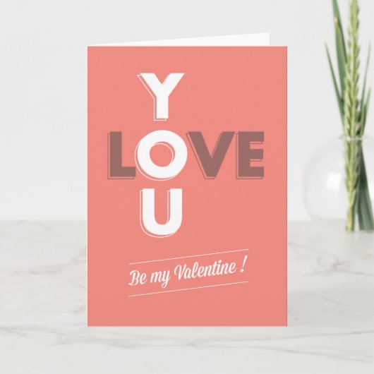 Cartes Pour Fêtes Annuelles Sois ma Saint Valentin (Devant)