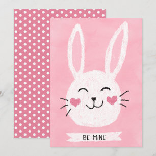 Cartes Pour Fêtes Annuelles Sois Mien Jolis Cœurs de Lapin St. La Saint-Valent