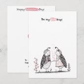 Cartes Pour Fêtes Annuelles Sois mon amour pour la Saint-Valentin (Devant / Derrière)