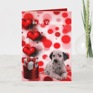 Cartes Pour Fêtes Annuelles Sois mon chien dalmatien pour la Saint-Valentin