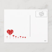 Cartes Pour Fêtes Annuelles Sois mon Valentin Jolies coeurs rouges et blancs p (Dos)