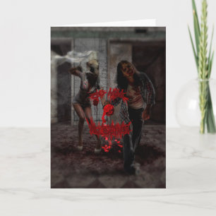 Cartes Pour Fêtes Annuelles Sois mon Valentine Zombie Couple