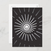 Cartes Pour Fêtes Annuelles Soleil 5 (Devant / Derrière)