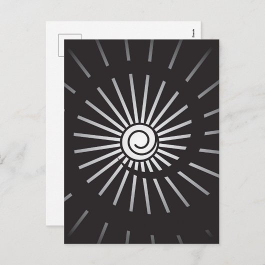 Cartes Pour Fêtes Annuelles Soleil 5 (Devant / Derrière)