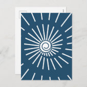 Cartes Pour Fêtes Annuelles Soleil 8 (Devant / Derrière)