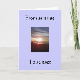CARTES POUR FÊTES ANNUELLES SOLEIL AU COUCHER DE SOLEIL NOËL SOUHAITE