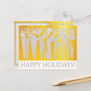 CARTES POUR FÊTES ANNUELLES SOLEIL ! ENSOLEILLEMENT! VACANCES À CENTRAL PARK !