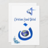 Cartes Pour Fêtes Annuelles Solidarité chrétienne (Devant / Derrière)