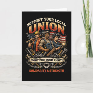 Cartes Pour Fêtes Annuelles Solidarité et force