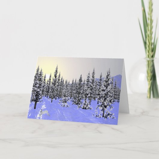 Cartes Pour Fêtes Annuelles Solstice d'hiver (Devant)