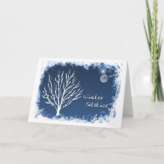Cartes Pour Fêtes Annuelles Solstice d'hiver (Devant)
