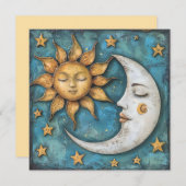 Cartes Pour Fêtes Annuelles Solstice d'hiver (Devant / Derrière)