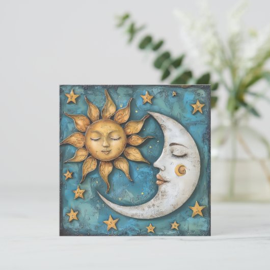 Cartes Pour Fêtes Annuelles Solstice d'hiver (Debout devant)