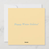 Cartes Pour Fêtes Annuelles Solstice d'hiver (Dos)