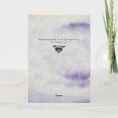 Cartes Pour Fêtes Annuelles Solstice d'hiver rustique de Yule de Mistletoe (Dos)