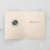 Cartes Pour Fêtes Annuelles Solstice d'hiver rustique de Yule de Mistletoe (Intérieur)