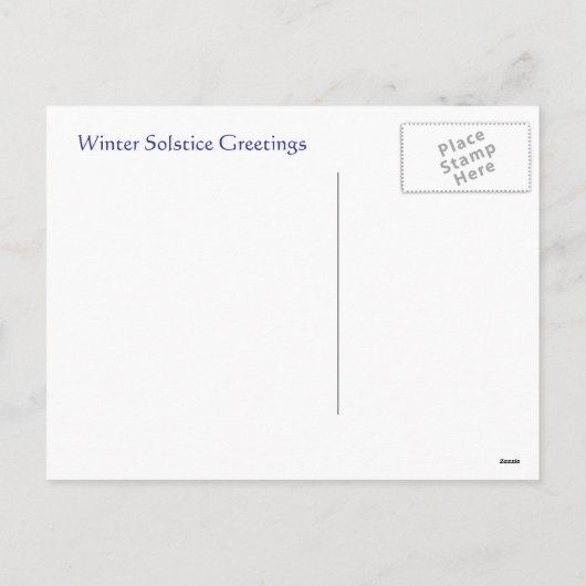 Cartes Pour Fêtes Annuelles Solstice d'hiver Vacances enchantées (Dos)