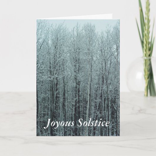 Cartes Pour Fêtes Annuelles Solstice Forest Greeting Card (Devant)