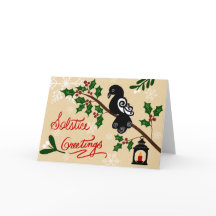 Solstice Greetings Holiday Card 