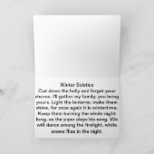 Cartes Pour Fêtes Annuelles Solstice Poe d'hiver (Intérieur)