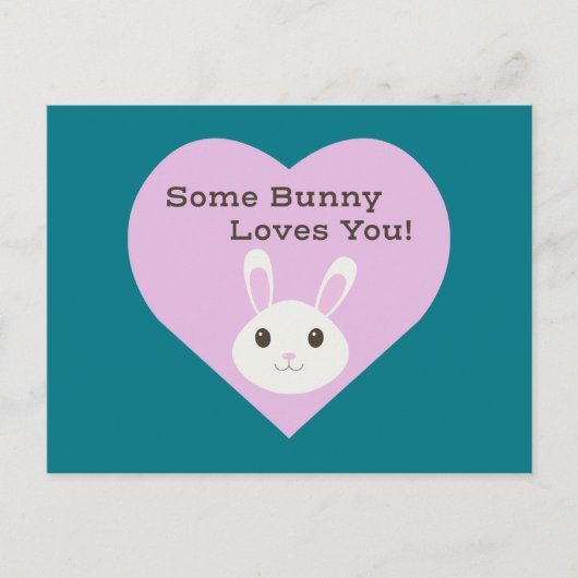 Cartes Pour Fêtes Annuelles Some Bunny T'aime (Devant)